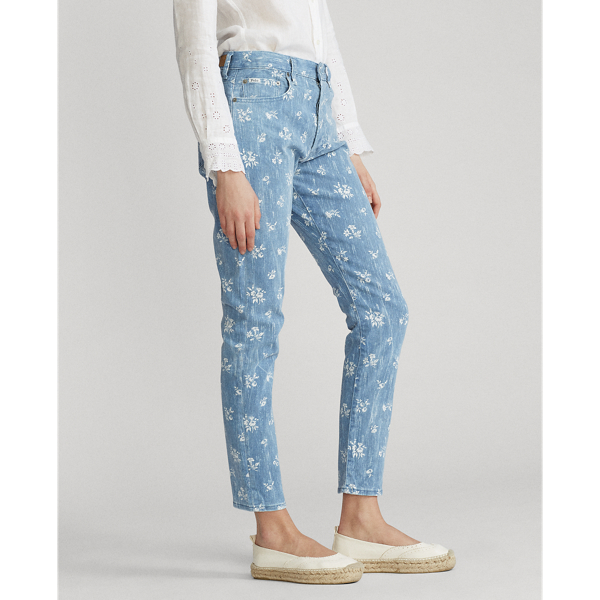 Rosebud Floral Callen High-Rise Slim Jeans Polo Ralph Lauren 5