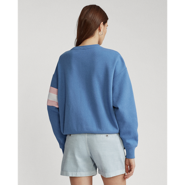 Nimes Blue Ombre Logo Fleece Sweatshirt Polo Ralph Lauren 4