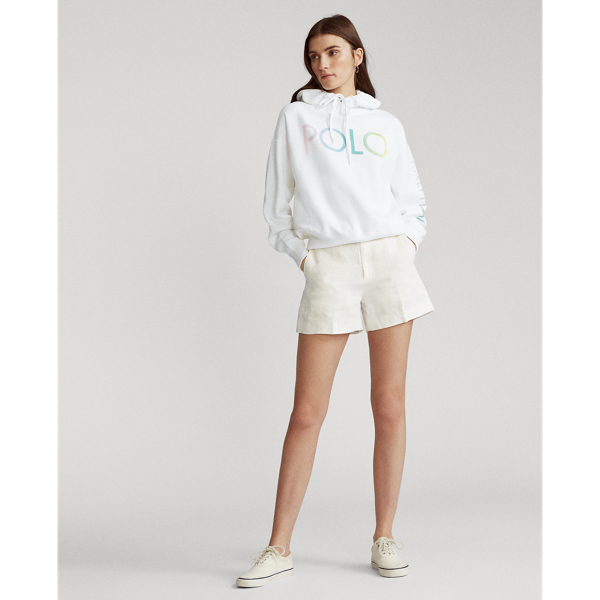 White Fleece Polo Hoodie Polo Ralph Lauren 3