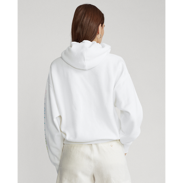 White Fleece Polo Hoodie Polo Ralph Lauren 4
