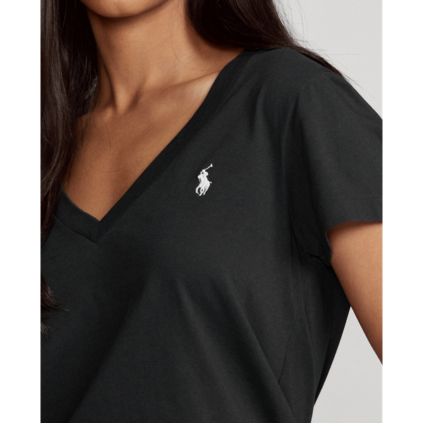 Ralph lauren v neck t shirt womens best sale