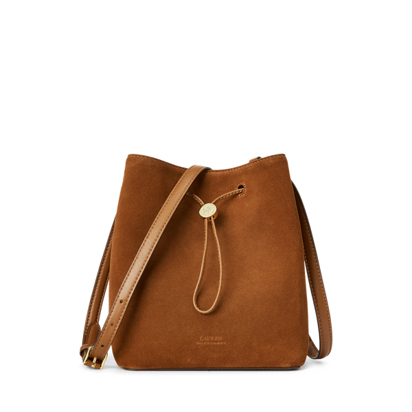 Suede Drawstring Bag