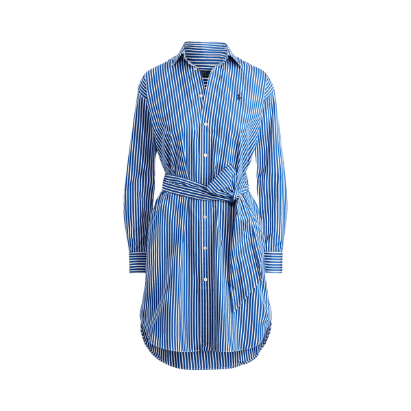Gestreiftes Hemdkleid aus Baumwolle Polo Ralph Lauren in 1