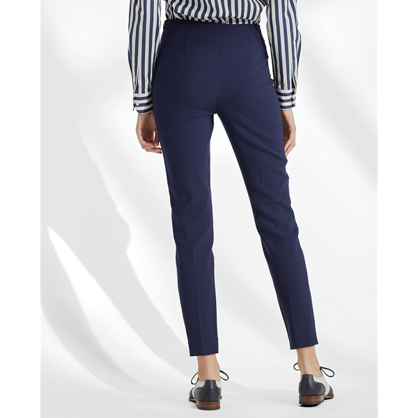 Lux Navy Annie Stretch Cotton Pant Ralph Lauren Collection 5