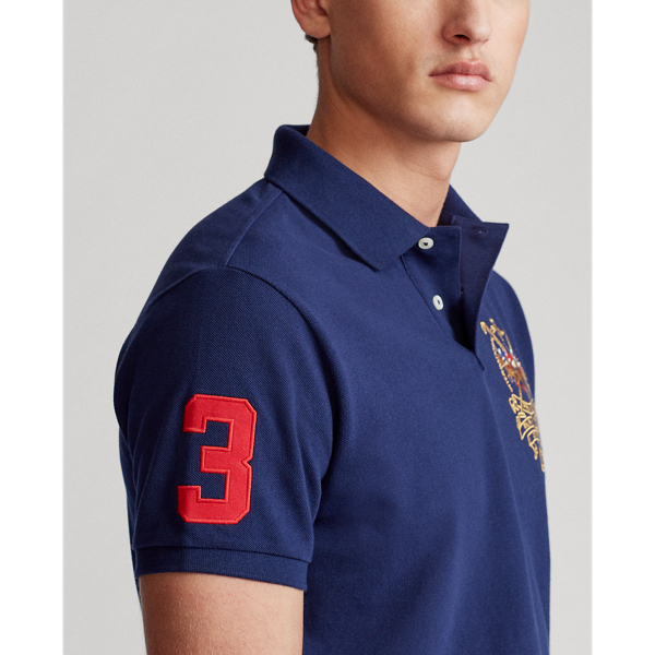 POLO RALPH LAUREN Men's Custom Slim Fit Mesh Triple Pony