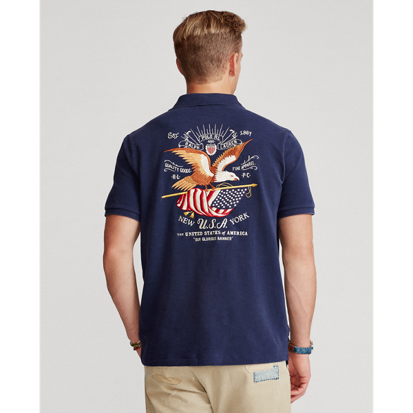 Cruise Navy Classic Fit Americana Mesh Polo Shirt Polo Ralph Lauren 5