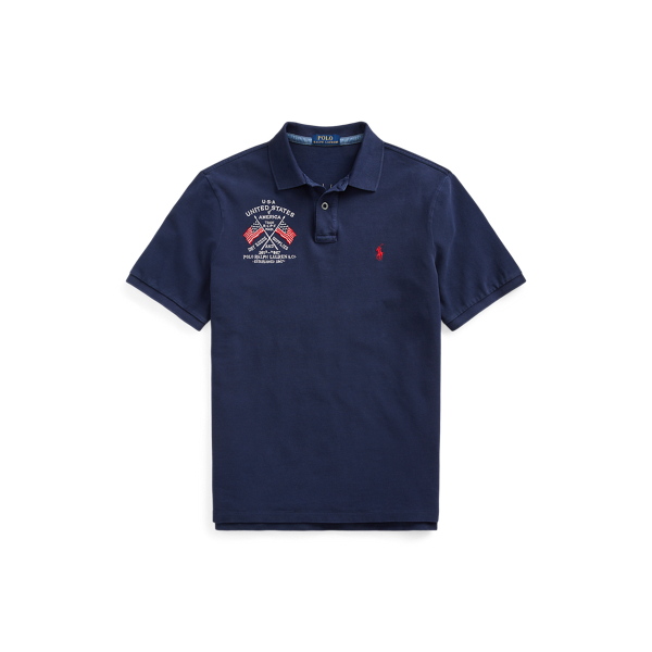 トップス \"ralph lauren\"crashed american poloshirt Classic Fit Americana Mesh Polo Shirt