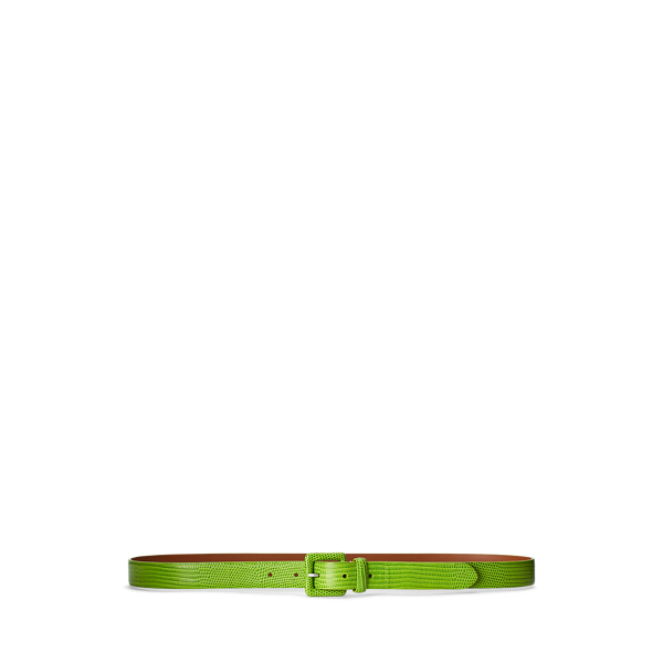Cintura con fibbia in vitello stampato Ralph Lauren Collection in 1