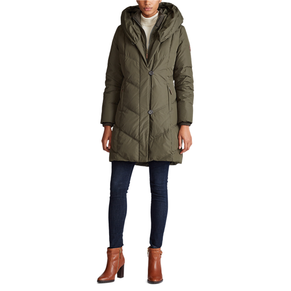 Loden Oversize-Collar Down Coat Lauren 3