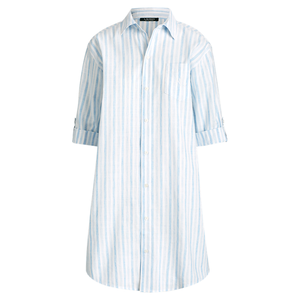 Roll-Tab-Sleeve Sleep Shirt