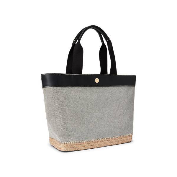 Black Canvas Medium Tote Lauren 2