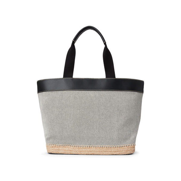 Black Canvas Medium Tote Lauren 3