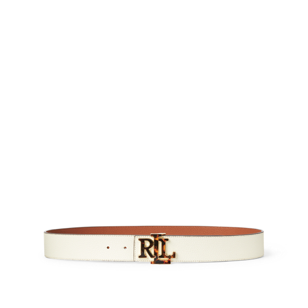 Vanilla/Lauren Tan Reversible Leather Belt Lauren 3