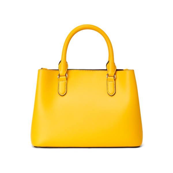 Yellow/Tan Mini Leather Marcy Satchel Lauren 3