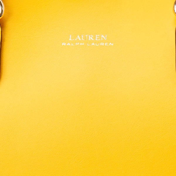 Yellow/Tan Mini Leather Marcy Satchel Lauren 5