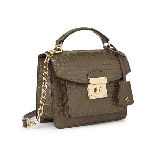 Deep Olive Leather Mini Beckett Satchel Lauren 3