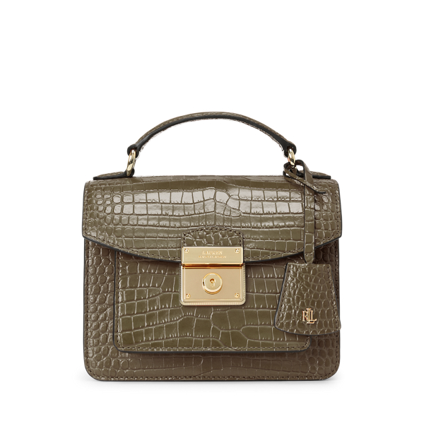 Deep Olive Leather Mini Beckett Satchel Lauren 1