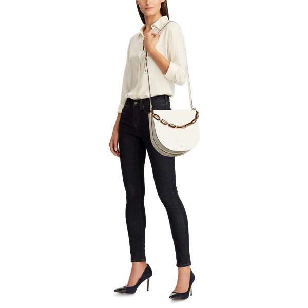 Vanilla Leather Sawyer Shoulder Bag Lauren 8