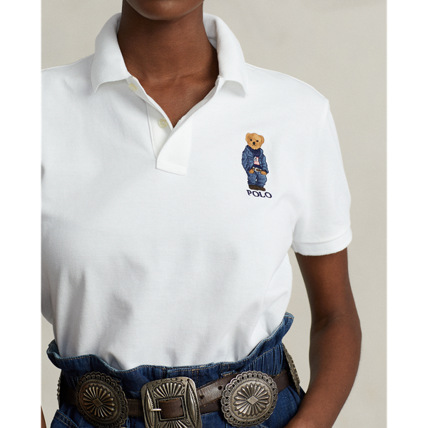 White Classic Fit Polo Bear Polo Shirt Polo Ralph Lauren 6
