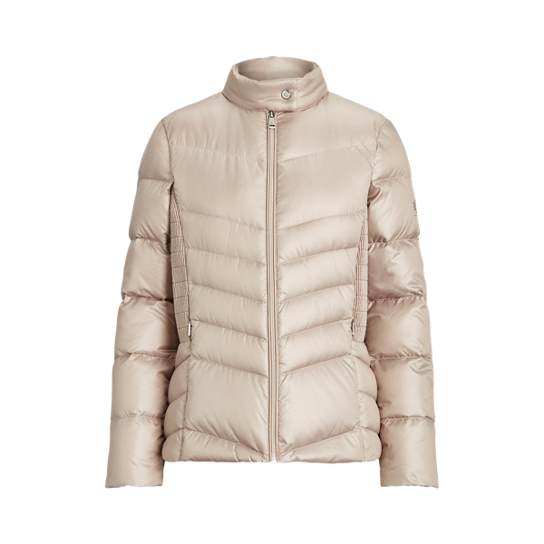 Luxe Chino Down Moto Jacket Lauren Petite 2