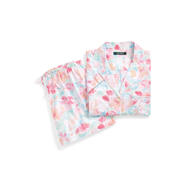 Print Cotton-Blend Sleep Set
