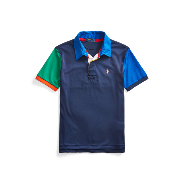 Polo in piqu&eacute; stretch Boys 6-14 Years in 1