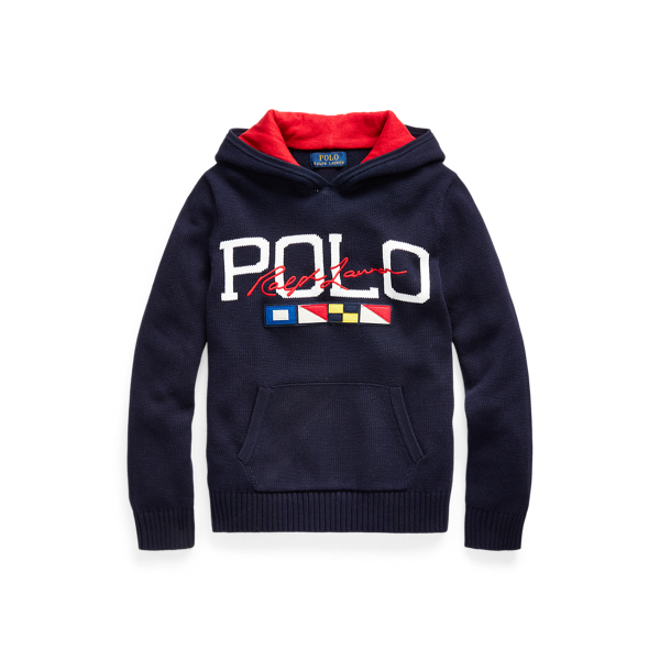 Pull &agrave; capuche en coton &agrave; logo Boys 6-14 Years en 1