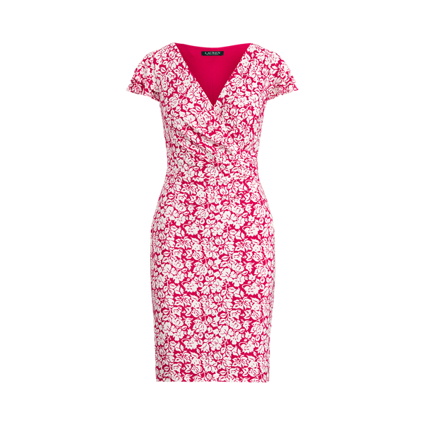 Floral Flutter-Sleeve Dress Lauren 1