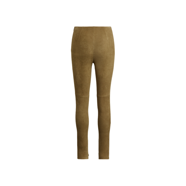 Olive Eleanora Lamb-Suede Trouser Ralph Lauren Collection 2