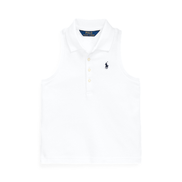 Stretch Cotton Mesh Polo Girls 1.5-6.5 Years 1