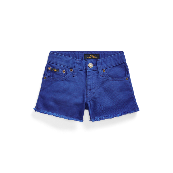 Short Polo en denim de coton Girls 1.5-6.5 Years en 1