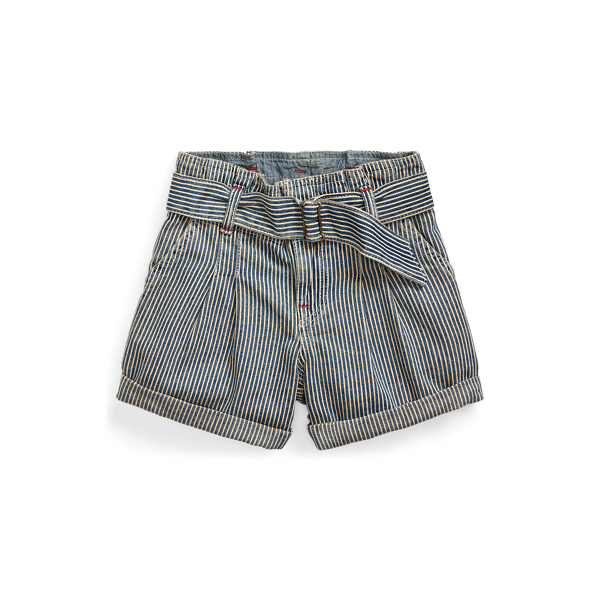 Belted Cotton Paperbag Short Girls 1.5-6.5 Years 1