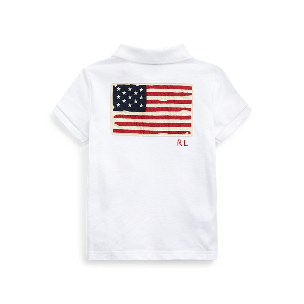 White Flag Cotton Mesh Polo Shirt Girls 2-6x 3
