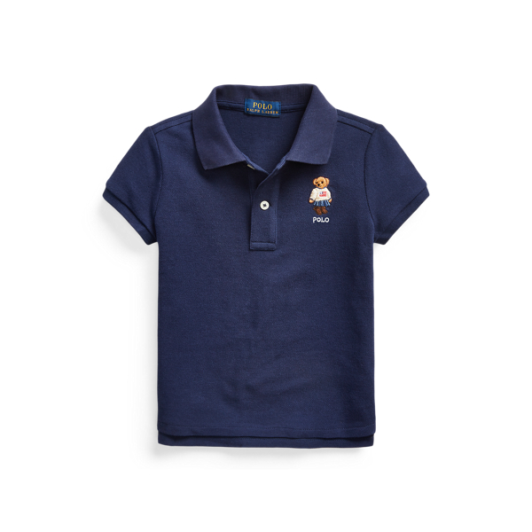 Polo Bear Cotton Mesh Polo Shirt Girls 1.5-6.5 Years 1