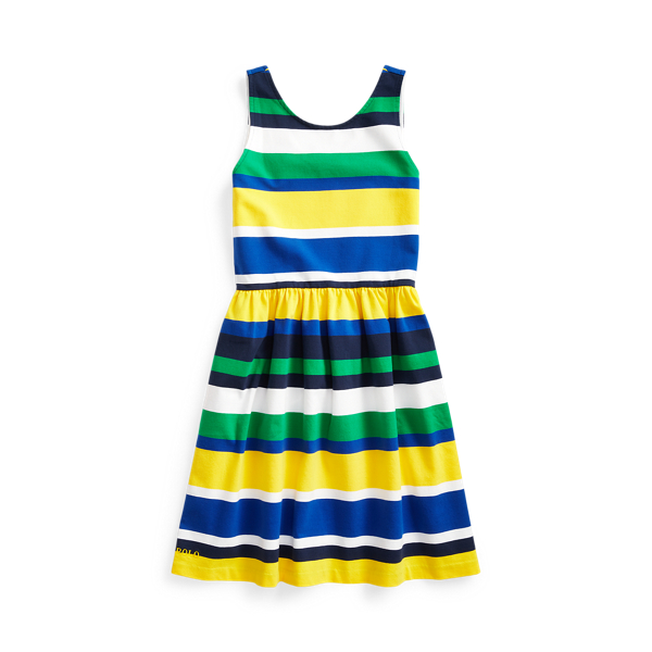 Robe ray&eacute;e en jersey stretch Girls 7-14 Years en 1