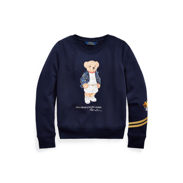 Blazer Bear Terry Pullover Girls 7-14 Years 1