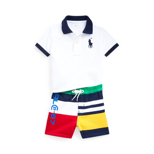 Deals Big kids polo short set