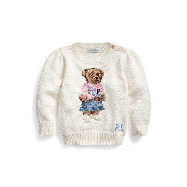 Jersey con Polo Bear primaveral Baby Girl en 1