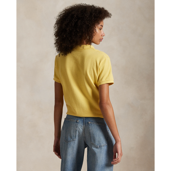 売れ筋商品|||ラルフローレン カットソー トップス レディース Women's Classic-Fit Mesh Polo Shirt Corn Yellow Classic Fit Mesh Polo Shirt | Ralph Lauren