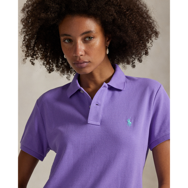 売れ筋商品|||ラルフローレン カットソー トップス レディース Women's Classic-Fit Mesh Polo Shirt Cactus Purple Classic Fit Mesh Polo Shirt | Ralph Lauren