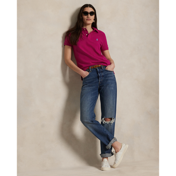 Classic-Fit Poloshirt aus Piqu&eacute; Polo Ralph Lauren in Himmels-Pink 7