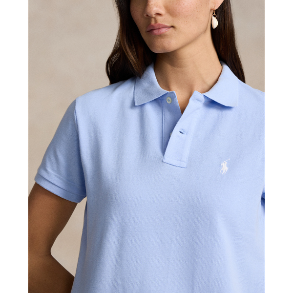 Blue Cotton Mesh Polo Dress Polo Ralph Lauren 6