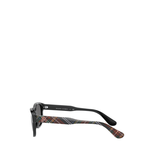 Shiny Black With Tartan Heritage Tartan Collegiate Sunglasses Polo Ralph Lauren 3