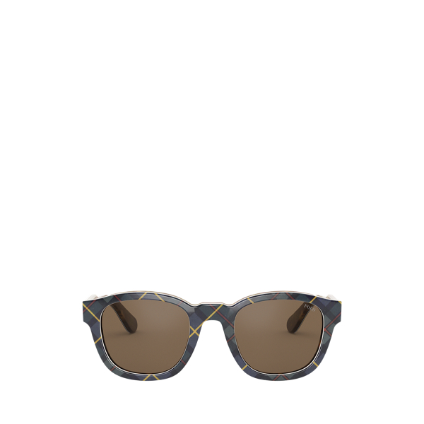 Brown Heritage Tartan Collegiate Sunglasses Polo Ralph Lauren 2