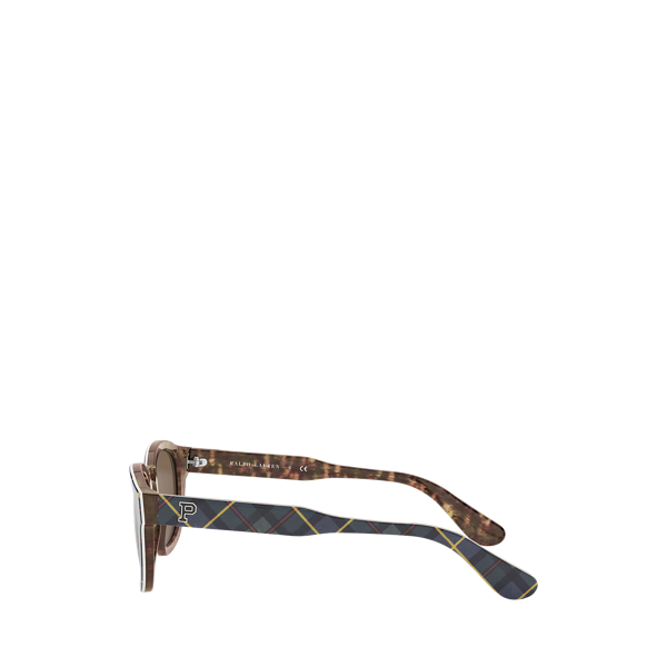 Brown Heritage Tartan Collegiate Sunglasses Polo Ralph Lauren 3