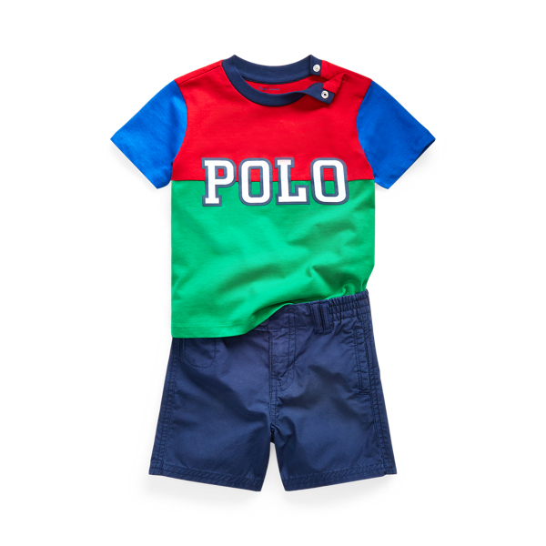 Cotton Graphic Tee & Short Set Baby Boy 1