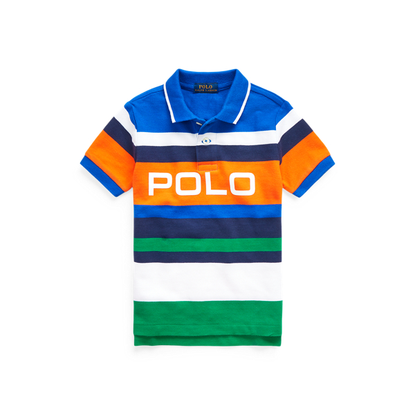 Gestreiftes Baumwollpiqu&eacute;-Polohemd Boys 1.5-6 Years in 1