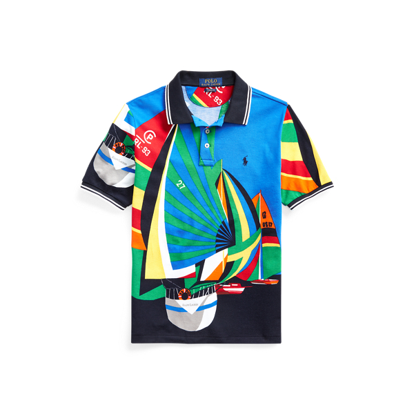 Sailboat Cotton Mesh Polo Boys 6-14 Years in 1
