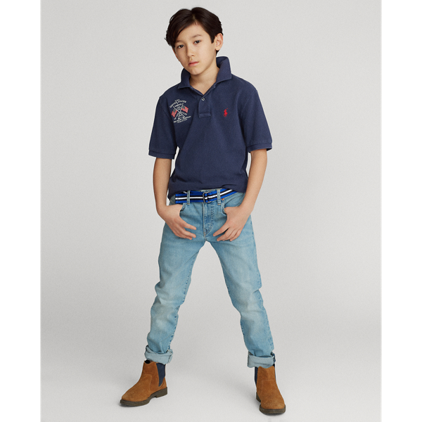 Cruise Navy Americana Cotton Mesh Polo Boys 8-20 4