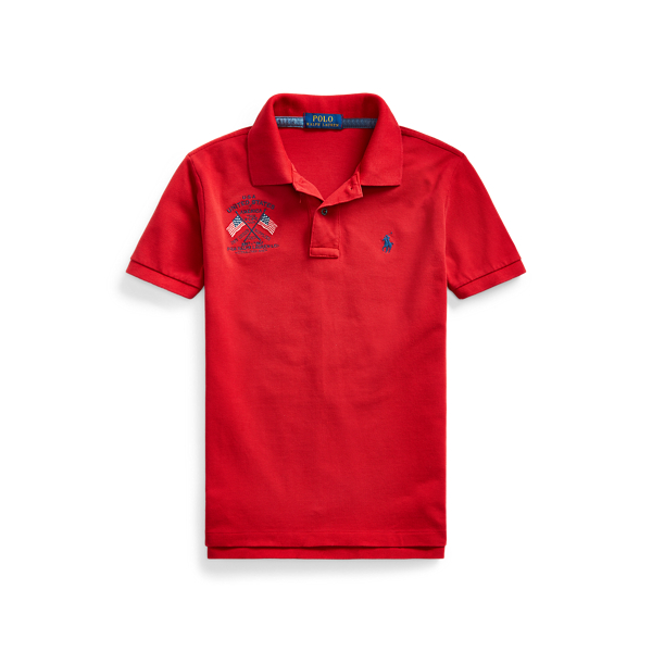 Americana Cotton Mesh Polo Boys 6-14 Years 1